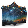 Australia Aboriginal Hooded Blanket - Aboriginal Dot Painting Dreamtime Story Of A Night Sky Hooded Blanket