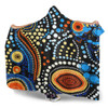 Australia Aboriginal Hooded Blanket - Aboriginal Dreamtime Art Pattern Hooded Blanket