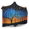 Australia Aboriginal Hooded Blanket - Australian Dreamtime Story Of A Night Sky Hooded Blanket