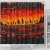 Australia Aboriginal Shower Curtain - The Sacred Dreamtime Painting Of The Indigenous Australian Shower Curtain