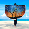 Australia Aboriginal Beach Blanket - Australian Dreamtime Story Of A Night Sky Beach Blanket