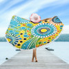 Australia Aboriginal Beach Blanket - Beautiful Abstract Pastel Beach Blanket