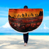 Australia Aboriginal Beach Blanket - The Sacred Dreamtime Painting Of The Indigenous Australian Beach Blanket