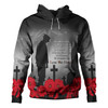 Australia Anzac Day Custom Hoodie - Remembrance Day Soldier In A Red Poppies Field Hoodie