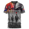 Australia Anzac Day Custom T-shirt - Thank You For The Risks You Take T-shirt