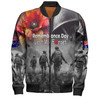 Australia Anzac Day Custom Bomber Jacket - Thank You For The Risks You Take Bomber Jacket