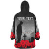 Australia Anzac Day Custom Snug Hoodie - Remembrance Day Soldier In A Red Poppies Field Snug Hoodie