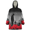 Australia Anzac Day Custom Snug Hoodie - Remembrance Day Soldier In A Red Poppies Field Snug Hoodie