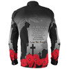 Australia Anzac Day Custom Long Sleeve Shirt - Remembrance Day Soldier In A Red Poppies Field Long Sleeve Shirt