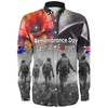 Australia Anzac Day Custom Long Sleeve Shirt - Thank You For The Risks You Take Long Sleeve Shirt