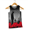 Australia Anzac Day Custom Men Singlet - Remembrance Day Soldier In A Red Poppies Field Men Singlet