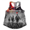 Australia Anzac Day Custom Women Racerback Singlet - Thank You For The Risks You Take Women Racerback Singlet