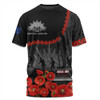 Australia Anzac Day T-shirt - Anzac Day Lest We Forget Camouflage Pattern T-shirt