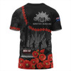 Australia Anzac Day T-shirt - Anzac Day Lest We Forget Camouflage Pattern T-shirt