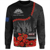 Australia Anzac Day Sweatshirt - Anzac Day Lest We Forget Camouflage Pattern Sweatshirt