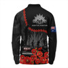 Australia Anzac Day Long Sleeve Polo Shirt - Anzac Day Lest We Forget Camouflage Pattern Long Sleeve Polo Shirt