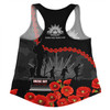 Australia Anzac Day Women Racerback Singlet - Anzac Day Lest We Forget Camouflage Pattern Women Racerback Singlet