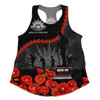 Australia Anzac Day Women Racerback Singlet - Anzac Day Lest We Forget Camouflage Pattern Women Racerback Singlet