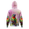 Australia Rainbow Lorikeets Hoodie - Rainbow Lorikeets Color Art Hoodie