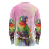 Australia Rainbow Lorikeets Long Sleeve T-shirt - Rainbow Lorikeets Color Art Long Sleeve T-shirt