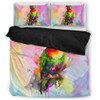 Australia Rainbow Lorikeets Bedding Set - Rainbow Lorikeets Color Art Bedding Set