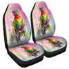 Australia Rainbow Lorikeets Car Seat Cover - Rainbow Lorikeets Color Art Car Seat Cover