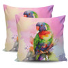 Australia Rainbow Lorikeets Pillow Cases - Rainbow Lorikeets Color Art Pillow Cases