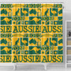 Australia Shower Curtain - Proud To Be Aussie (Green) Shower Curtain