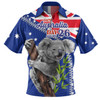 Australia Australia Day Polo Shirt - Koala Happy Australia Day Polo Shirt