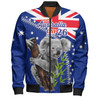 Australia Australia Day Bomber Jacket - Koala Happy Australia Day Bomber Jacket