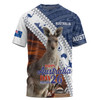 Australia Australia Day Custom T-shirt - Kangaroo Happy Australia Day Aboriginal Pattern T-shirt