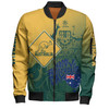 Australia Australia Day Custom Bomber Jacket - Australia Coat Of Arms Kangaroo And Koala Sign Bomber Jacket