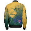 Australia Australia Day Custom Bomber Jacket - Australia Coat Of Arms Kangaroo And Koala Sign Bomber Jacket