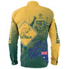 Australia Australia Day Custom Long Sleeve Shirt - Australia Coat Of Arms Kangaroo And Koala Sign Long Sleeve Shirt