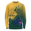 Australia Australia Day Custom Long Sleeve T-shirt - Australia Coat Of Arms Kangaroo And Koala Sign Long Sleeve T-shirt