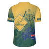 Australia Australia Day Custom Rugby Jersey - Australia Coat Of Arms Kangaroo And Koala Sign Rugby Jersey