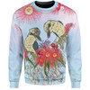 Australia Kookaburra Sweatshirt - Couple Kookaburra With Eucalyptus Flower Art Sweatshirt