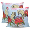 Australia Kookaburra Pillow Cases - Couple Kookaburra With Eucalyptus Flower Art Pillow Cases