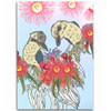 Australia Kookaburra Area Rug - Couple Kookaburra With Eucalyptus Flower Art Area Rug