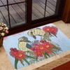 Australia Kookaburra Doormat - Couple Kookaburra With Eucalyptus Flower Art Doormat