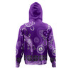 Australia Goanna Aboriginal Hoodie - Indigenous Dot Goanna (Purple) Hoodie