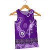 Australia Goanna Aboriginal Men Singlet - Indigenous Dot Goanna (Purple) Men Singlet