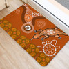 Australia Goanna Aboriginal Doormat - Indigenous Dot Goanna (Orange) Doormat