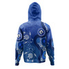 Australia Turtles Aboriginal Hoodie - Indigenous Dot Turtles In The Ocean (Blue) Hoodie