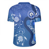 Australia Turtles Aboriginal Rugby Jersey - Indigenous Dot Turtles In The Ocean (Blue) Rugby Jersey
