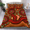 Australia Aboriginal Bedding Set - Dot Patterns From Indigenous Australian Culture (Orange) Bedding Set