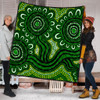 Australia Aboriginal Quilt - Dot Patterns From Indigenous Australian Culture (Green) Quilt