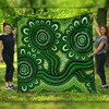 Australia Aboriginal Quilt - Dot Patterns From Indigenous Australian Culture (Green) Quilt