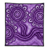 Australia Aboriginal Quilt - Dot Patterns From Indigenous Australian Culture (Purple) Quilt