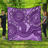 Australia Aboriginal Quilt - Dot Patterns From Indigenous Australian Culture (Purple) Quilt